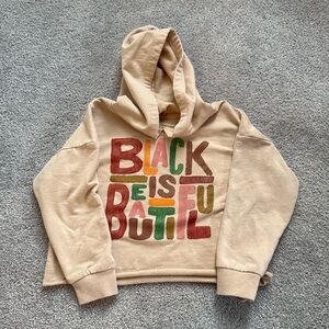 Black is Beautiful Cropped Sweatshirt